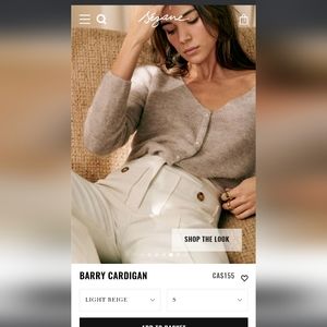 Sezane Barry cardigan, women's small